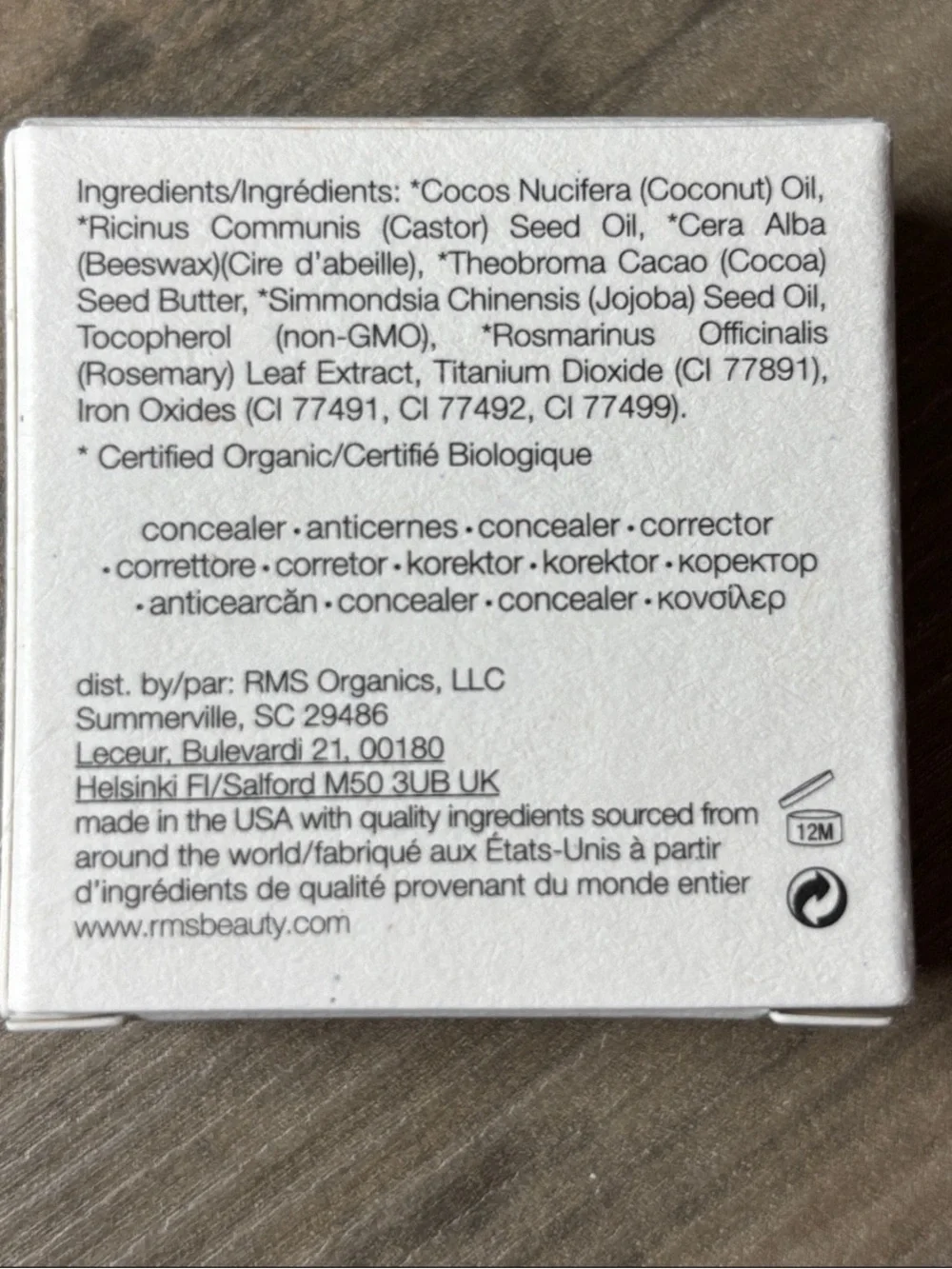 RMS UnCoverup Corrector - NIB (color 00)